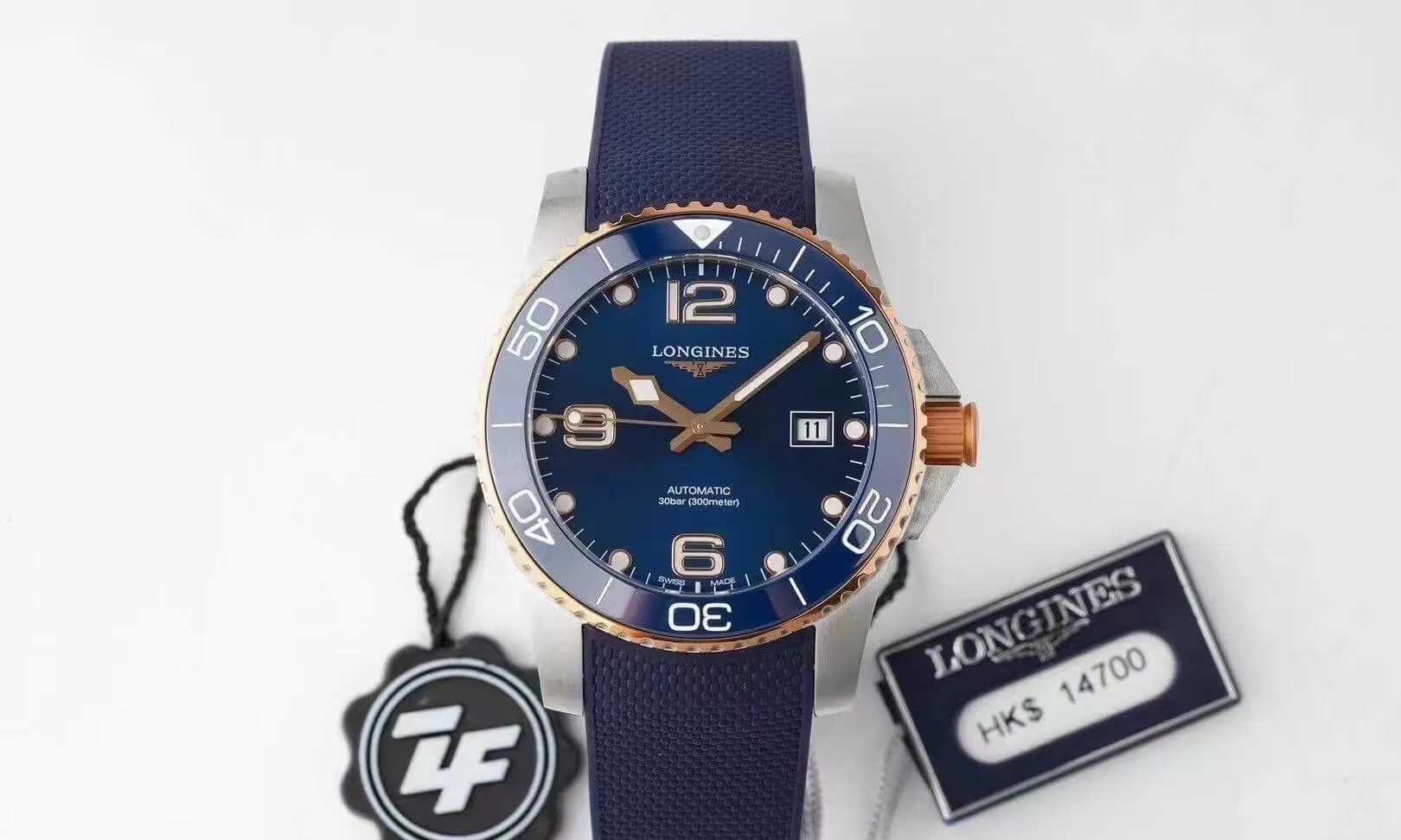 Longines Concas L3.781.3.98.9 ZF Factory 1:1 Best Edition Replica Watch Blue Bezel